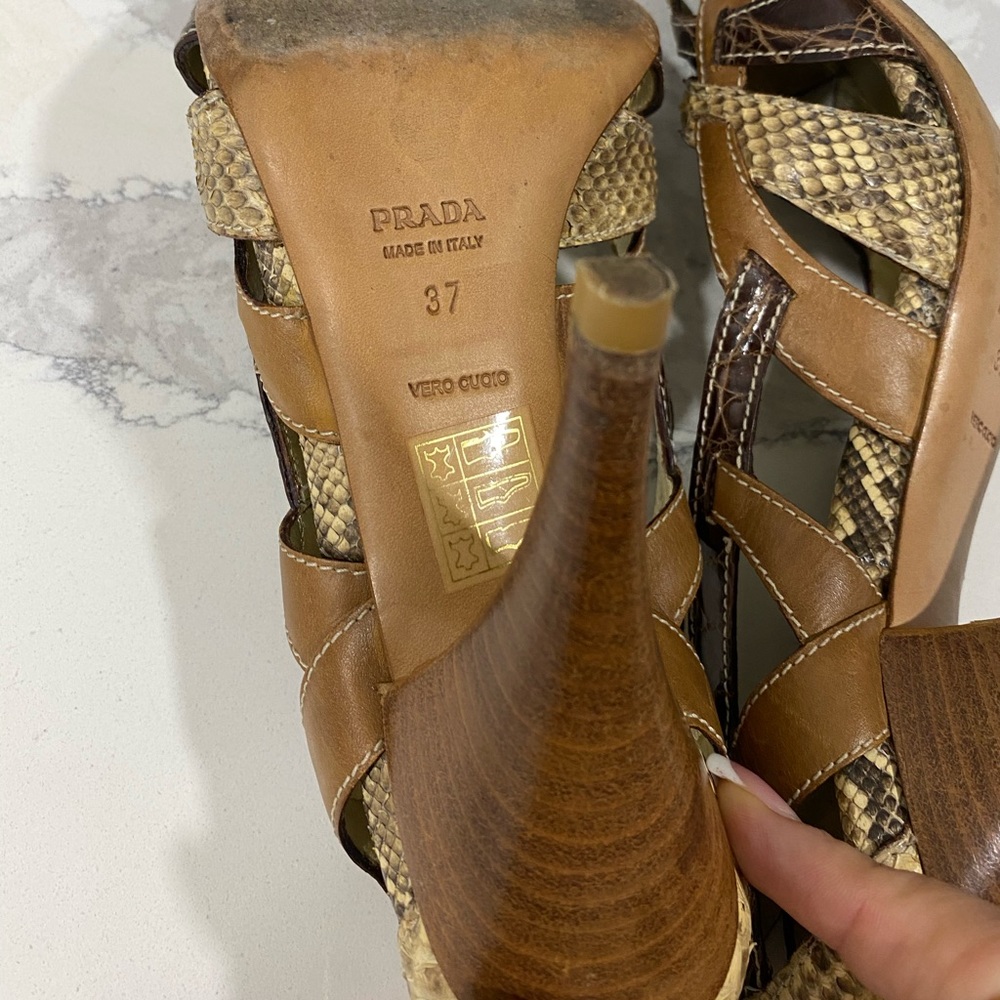 prada snakeskin shoes heels - Picture 3 of 7